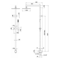 Душевая система RSQ1 Paini 50CR191ARQ3P3