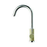 Смеситель для кухни Paini Cox с подключением к фильтру питьевой воды, бежевый матовый 23503