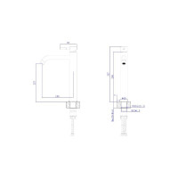 Смеситель для умывальника высокий RUSH Melos SUS1101-12