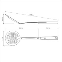 Шумовка Tramontina Polywood коричневая 21156/190-TR