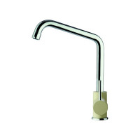 Смеситель для кухни Paini Cox высокий, поворотный излив, бежевый матовый 23512