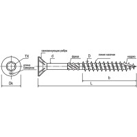 Саморез конструкционный самозенкующий Стройметиз 3,5x60 желт (уп. 10 шт), европодвес 2162360110