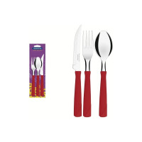 Набор столовых приборов Tramontina NEW KOLOR 3 предмета красный 23199/769-TR