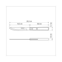 Нож столовый Tramontina Polywood, 10 см 21101/474-TR