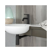 Смеситель для раковины Paini Cox с длинным изливом, черный матовый 23777