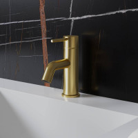 Смеситель для раковины Paini Cox матовое золото 60807