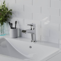 Смеситель для раковины Paini Messina без донного клапана, короткий излив, хром 32862