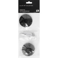 Сантехническая завертка к ручкам Аллюр ALLUR ART COLLECTION BK-R4 BL(72150) матовый черный 16572