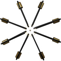 Светильник потолочный ЭЛЕТЕХ Солей 181 черн.зол. НПБ 01-8x60-113 Е27 1005405394