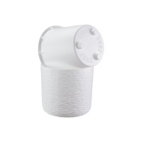 Кашпо IDEA СЛАНЕЦ D380 мм 24л с вставкой, белый М 3201