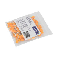 Наконечник-гильза General Lighting Systems НГИ2 GNGI-E2-2x0,5-8-50 Оранжевый, 50 штук 476262