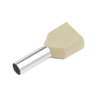 Наконечник-гильза General Lighting Systems НГИ2 GNGI-E2-2x10-14 Слоновая кость, 100 штук 475773