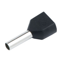 Наконечник-гильза General Lighting Systems НГИ2 GNGI-E2-2x6-14-50 Черный, 50 штук 476272