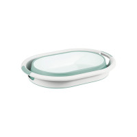 Таз IDEA ФЛЕКС овальный, 25 л, складной, морская волна М 2517