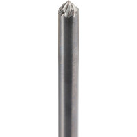Бор-фреза твердосплавная форма K(KSK) 90 3.0x3x38 мм, S=3 мм, HM H-Tools 116227HT