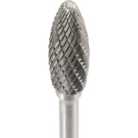 Бор-фреза твердосплавная форма H(FLH) 8.0x20x60 мм, S=6 мм H-Tools HM 116218HT