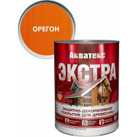 Покрытие для древесины Акватекс РОГНЕДА ЭКСТРА орегон, 0.8 л 259772