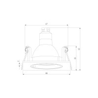 Светильник встраиваемый Elektrostandard Minnie GU10 черный a067711