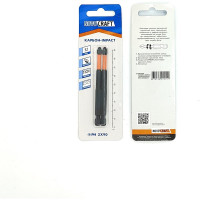 Биты PH2, 90 мм, S2, 2 шт для шуруповерта Карбон-Impact  NOVOCRAFT B42120900241