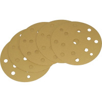 Круг абразивный 150 мм CERAMAX GOLD 15 отверстий, P120, 50 шт. 1CRX1100