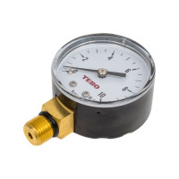 Манометр радиальный TEBO 0-10 бар 50мм НАР 1/4" T-АБ.М.503.14.10.CN