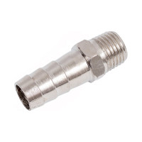 Штуцер елочка с наружной резьбой 12 мм, резьба 1/4"M, для компрессора BlackWeld 1114004