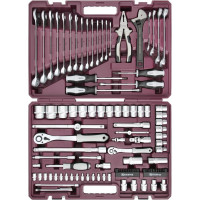 Универсальный набор инструмента THORVIK TS101 1/4", 1/2"DR, 101 предмет 054011