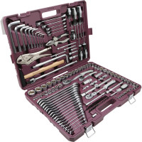 Универсальный набор инструмента THORVIK TS142 1/4", 3/8" и 1/2"DR, 142 предмета 054016