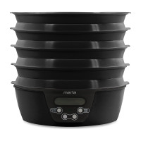 Сушилка для овощей и фруктов MARTA MT-FD1888D 16 поддонов: 10+3 для ягод+3 для пастилы, черный 38564