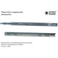Направляющие шариковые Mont Blanc 35/450 упак. 2 00-00016296