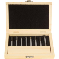 Набор борфрез тв. сплав., 8 шт, D 6x5-18x6 мм, комбинированная насечка CSM08-7008 CNIC 58197