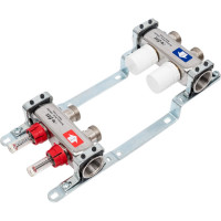 Коллекторная группа Uni-Fitt 1" х 3/4", 2 выхода, без концевиков, нержавеющая cталь 450B4302