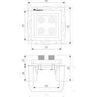 Акустическая розетка WERKEL (белый) a051140