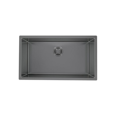 ALVEUS Мойка QUADRIX MONARCH 60 ANTHRACITE 740x400x200 в компл. с выпуском без сифона 1122730