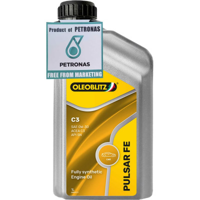 Синтетическое моторное масло Petronas OLEOBLITZ PULSAR FE C3 0W-30, ACEA C3, API SN 70643EL8EU