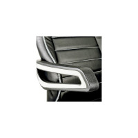 Игровое кресло Helmi HL-S03 Drift экокожа черная, вставка ткань серая 274807