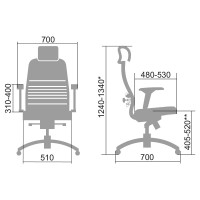 Кресло МЕТТА Samurai TV-3.05 черный z311344739