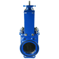 Задвижка шиберная DN.ru GGG40-SS304-NBR-2W-ISO Ду150 Ру10 с голым штоком и ISO-фланцем D040-03167