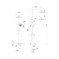 Смеситель для ванны и душа Lemark Tropic LM7012BL