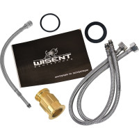 Смеситель WISENT для кухни с гибким изливом и подводкой питьевой воды /черный/ W4855-22-2