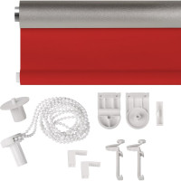 Рулонная штора PRAKTO Blackout Silver 110х150см алая 7795240