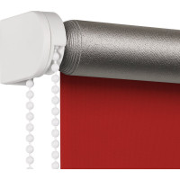 Рулонная штора PRAKTO Blackout Silver 110х150см алая 7795240