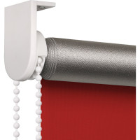 Рулонная штора PRAKTO Blackout Silver 110х150см алая 7795240