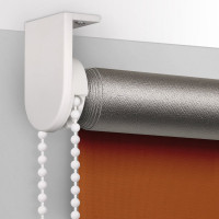 Рулонная штора PRAKTO Blackout Silver 120х160см оранжевый 7794878