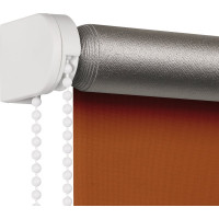 Рулонная штора PRAKTO Blackout Silver 120х160см оранжевый 7794878