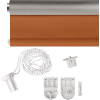 Рулонная штора PRAKTO Blackout Silver 180х175см оранжевый 7794908