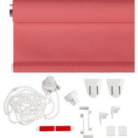 Рулонная штора PRAKTO Shantung 90х160см розовый 7793093
