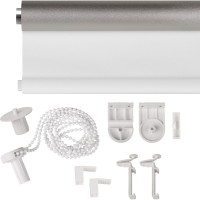 Рулонная штора PRAKTO Blackout Silver 40х160см белый 7794403