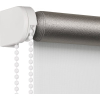 Рулонная штора PRAKTO Blackout Silver 40х160см белый 7794403