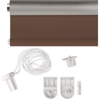 Рулонная штора PRAKTO Blackout Silver 200х175см шоколад 7794786